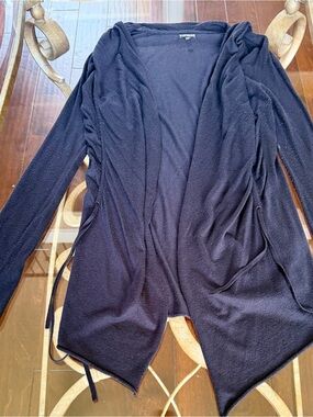 Express Black Knit Open Cardigan